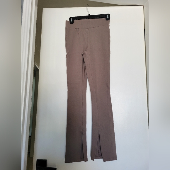 A new day Pull On Split Hem Slim Leggings Pants in Taupe XS - Picture 3 of 9